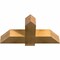Ekena Millwork Eugene Rough Sawn Timber Gable Bracket, Western Red Cedar, 36"W x 18"H x 6"D x 6"F, 12/12 Pitch GBW036X18X0606EUG00RWR - alternate 2